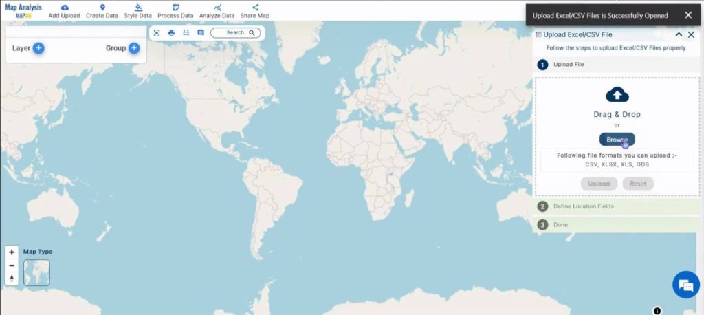 Create a Map to Visualise Earthquake Data Without Constraints