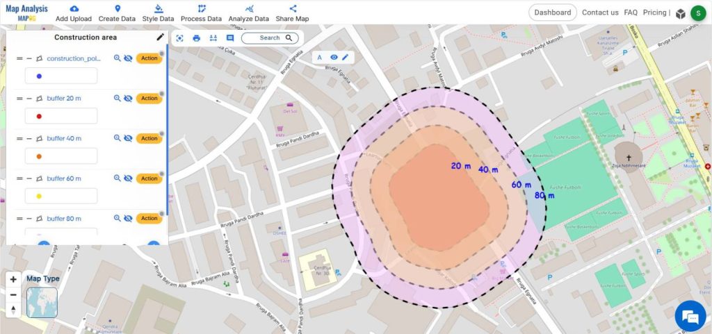 Final output map