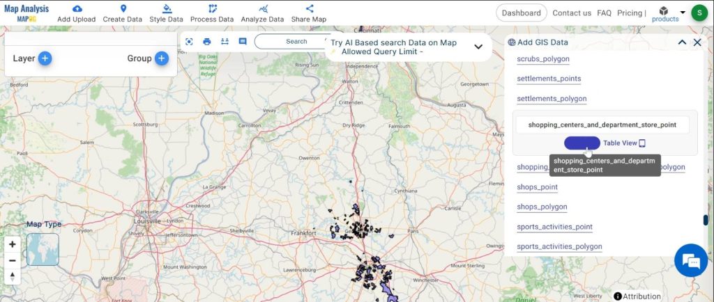 Isochrone Analysis: Mapping Travel Times: add the layer