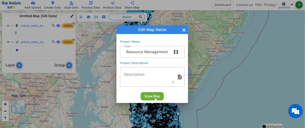 GIS Proximity Analysis for Resource Management: Rename the layer