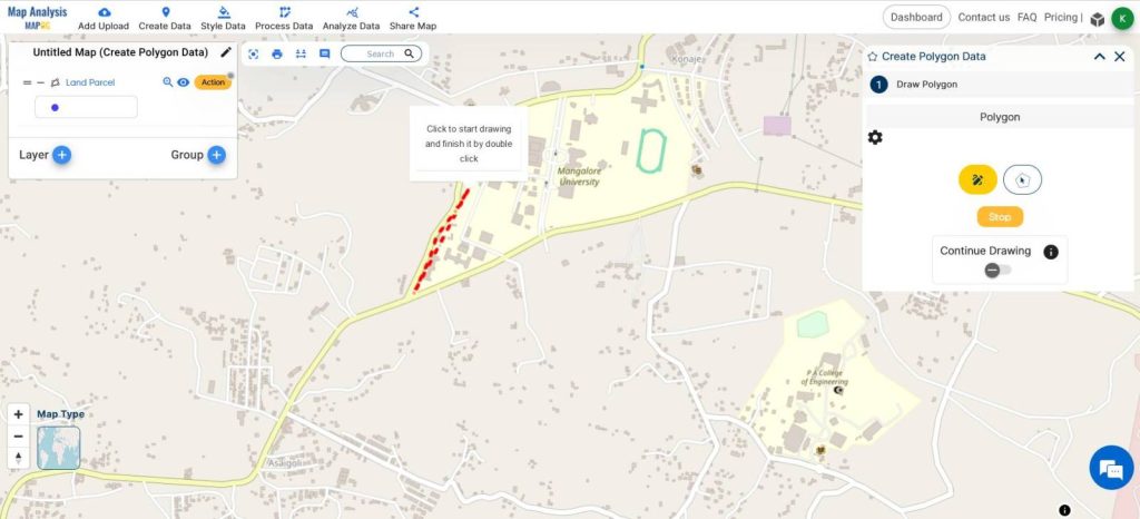 Land Parcel Maps using Polygons