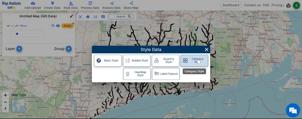 Creating River Diversity: A Category Style Analysis: Category style