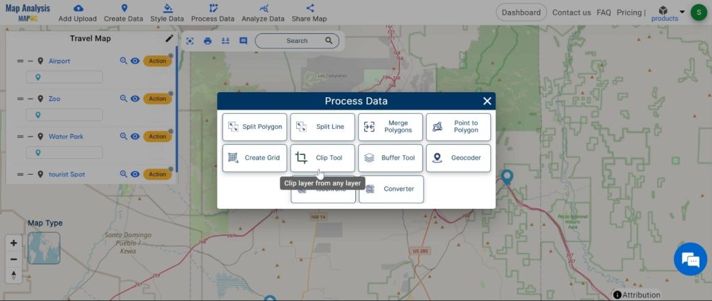 The Travel Map: Navigate Your Journeys: clip tool