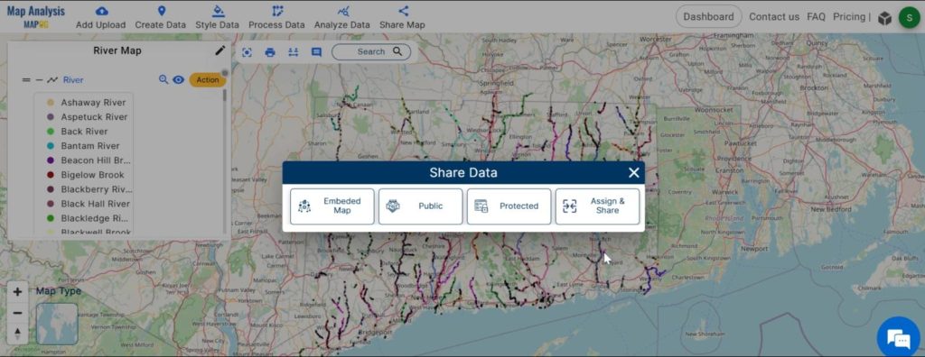 Creating River Diversity: A Category Style Analysis: Share the map