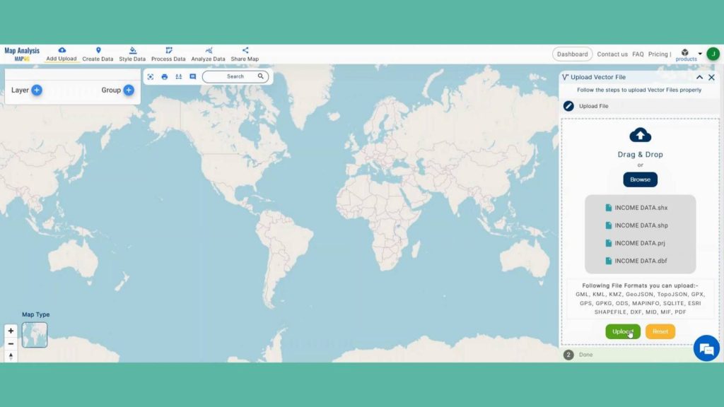 Simple Income Analysis with County-Wise Insights Using Thematic Maps
