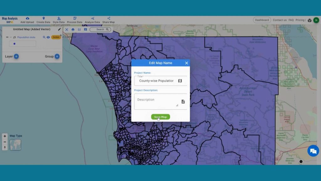 Easy Population Analysis: Using Thematic Maps for Area-Wise Insights