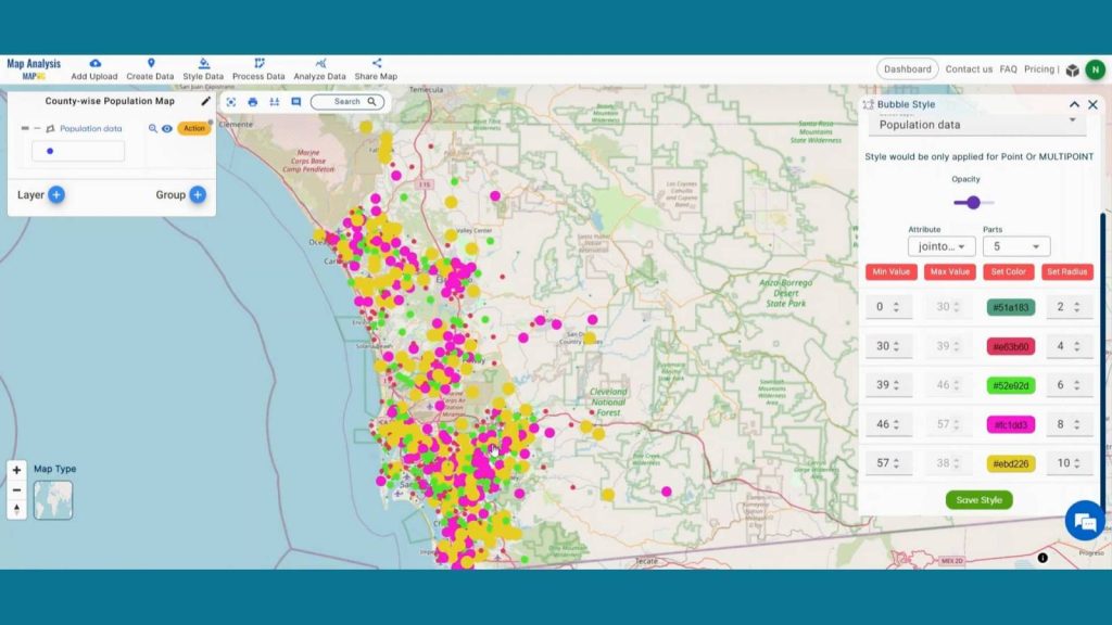 Simple Population Analysis: Applying Area-Wise Insights with Thematic Maps