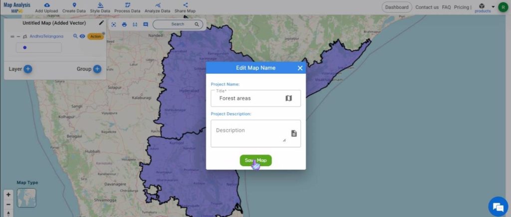 Create a Map to Extract Forest Areas Using Filter Tool