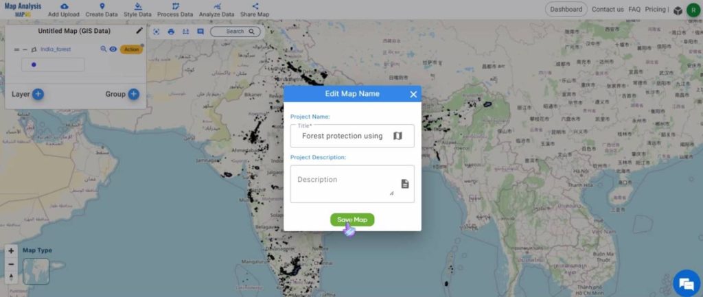 Create a Map to Enhance Forest Management using Grids