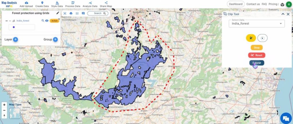 Create a Map to Enhance Forest Management using Grids