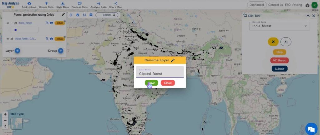 Create a Map to Enhance Forest Management using Grids