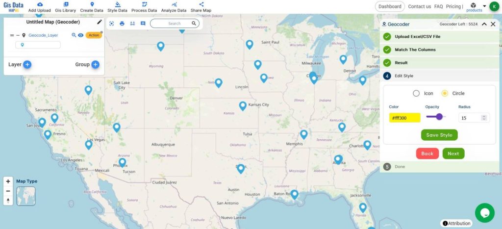 Mapping Locations : Geocoder