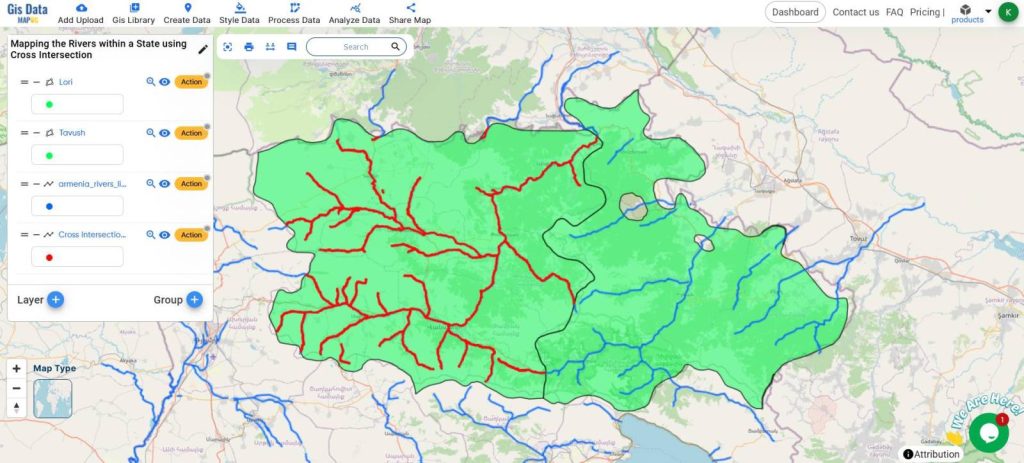 Mapping Rivers : Cross Intersection