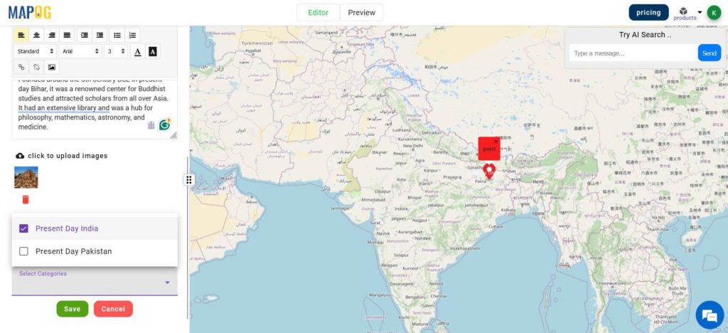 Story Maps - Ancient Indian Universities