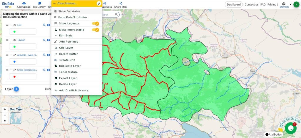 Mapping Rivers : Cross Intersection