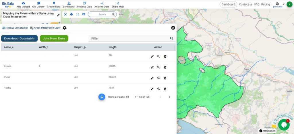 Mapping Rivers : Cross Intersection