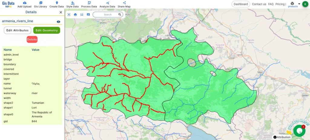 Mapping Rivers : Cross Intersection