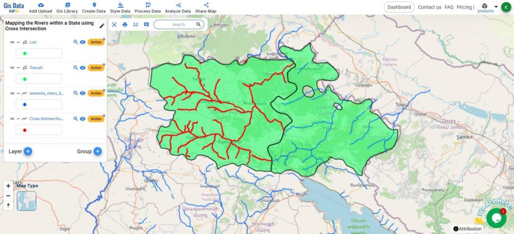 Mapping Rivers : Cross Intersection