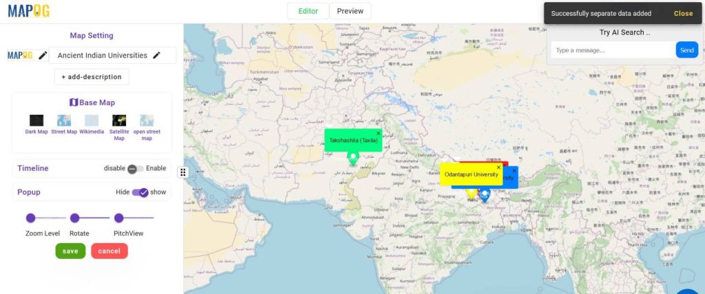 Story Maps - Ancient Indian Universities