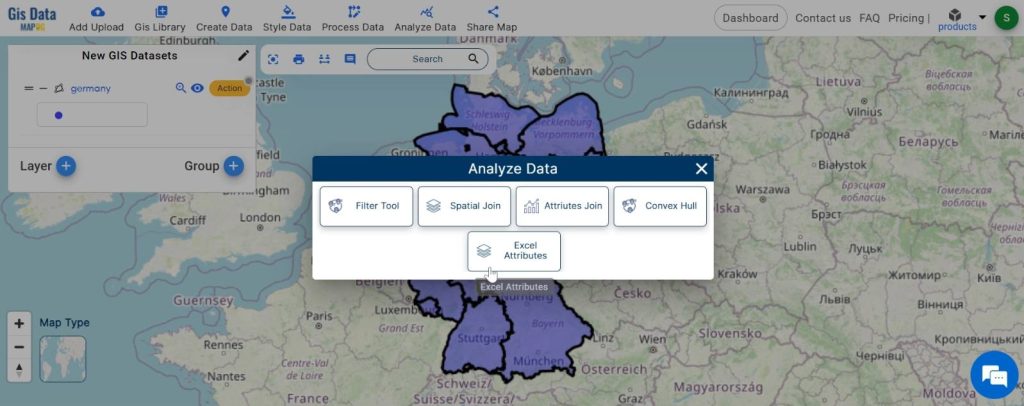 How to create a New GIS Datasets from another datasets: excel attribute