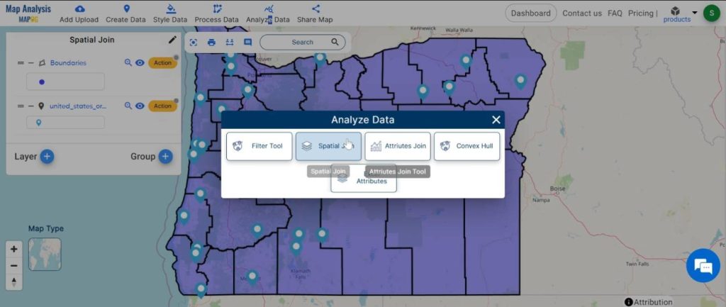 Spatial Join with intersect clause - merge different datasets: Spatial join