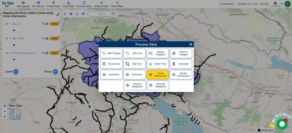 Mapping Rivers : Cross Intersection