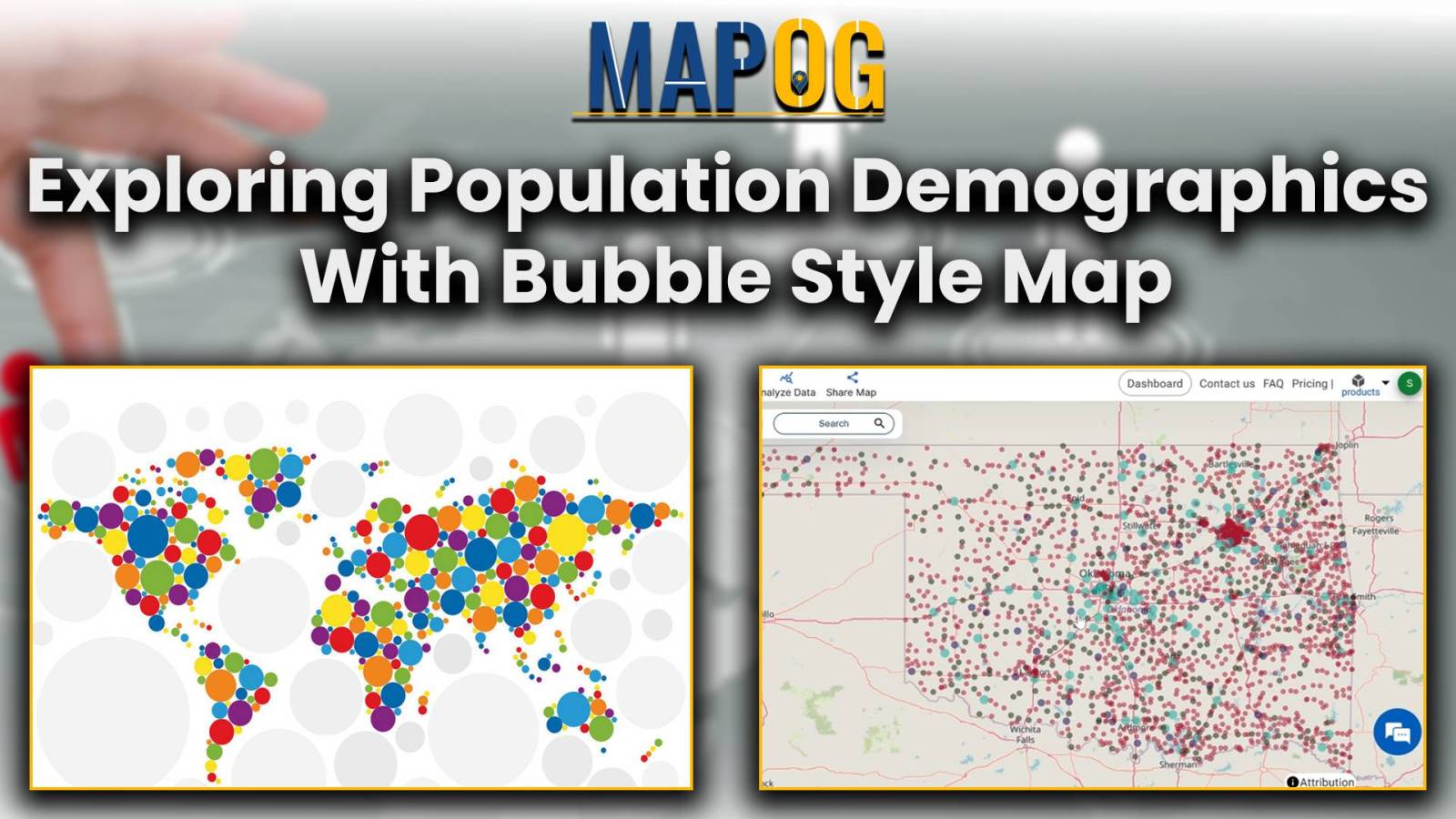 Exploring Population Demographics with Bubble Style Map