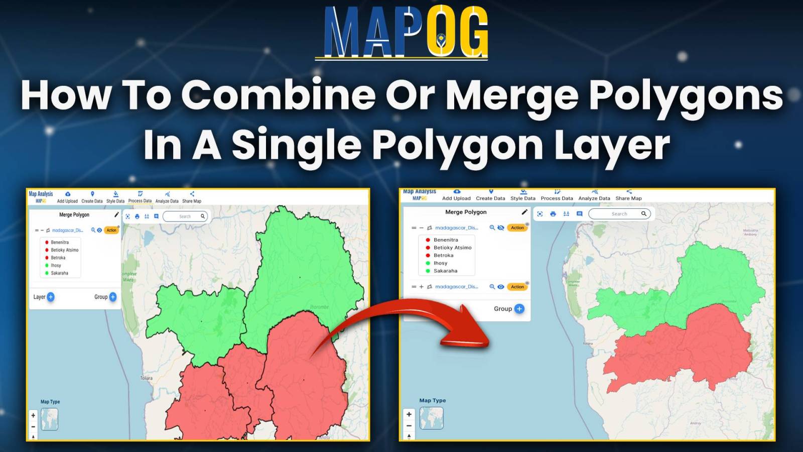How to combine or merge polygons in a single polygon layer