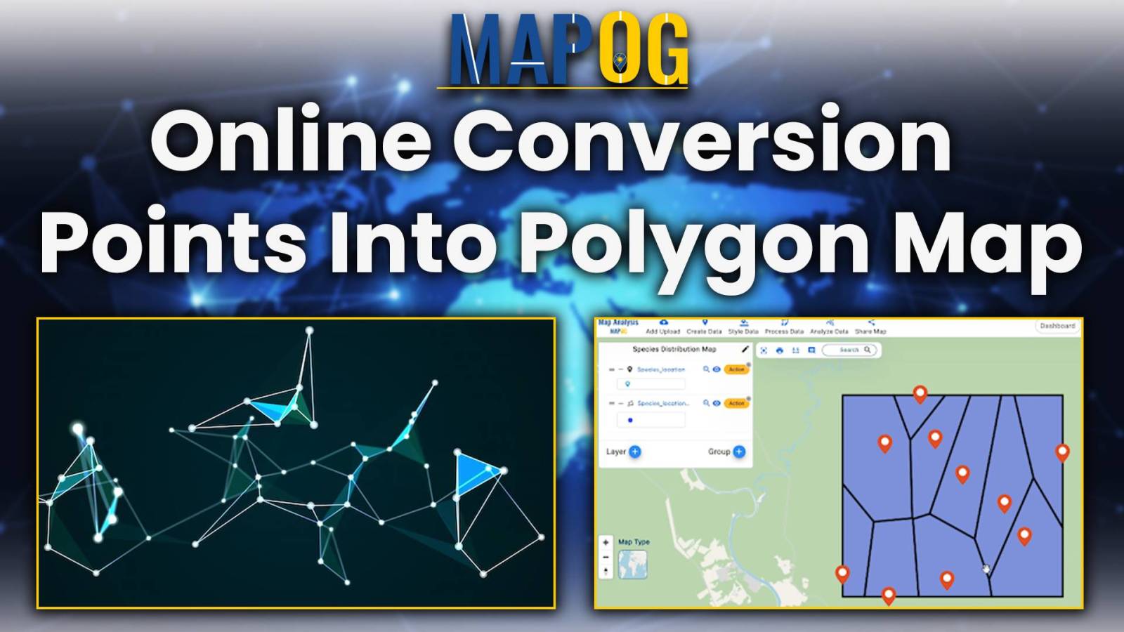 Online Conversion: Points into Polygon Map