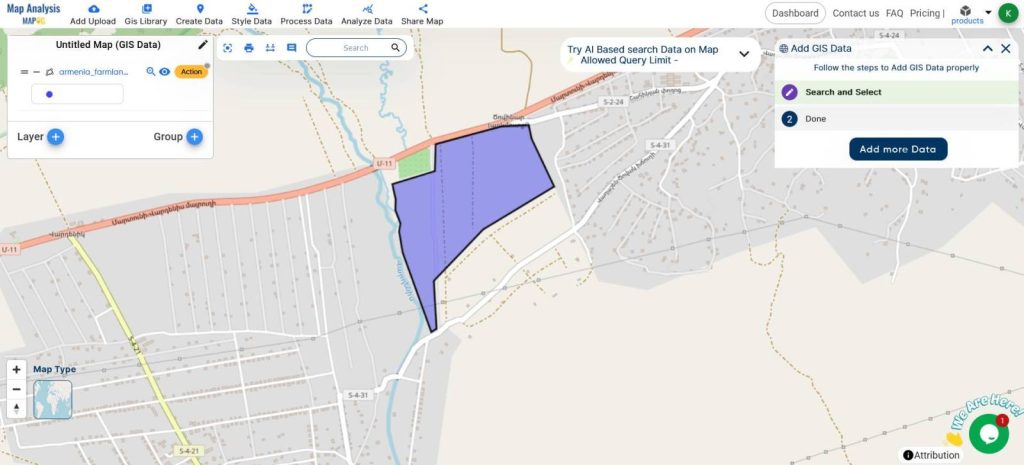 Perimeter Calculation using Measurement Tool - MAPOG