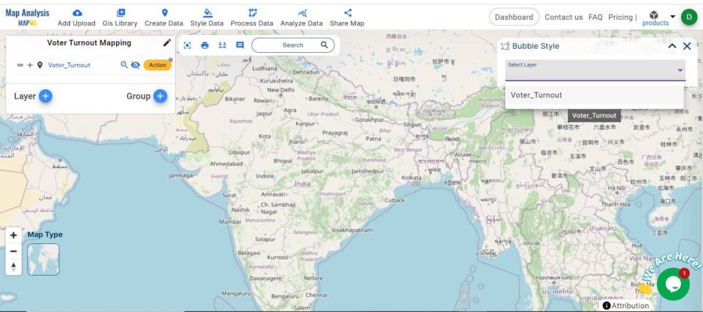 Uncover Voter Turnout Patterns With Bubble Style