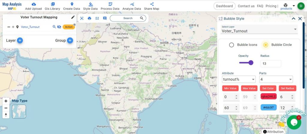 Uncover Voter Turnout Patterns With Bubble Style