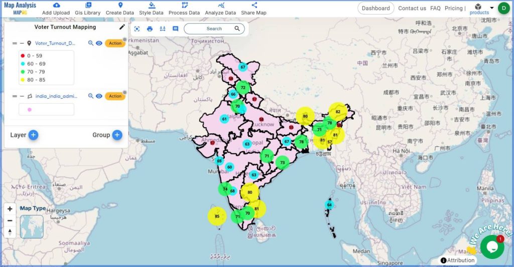 Uncover Voter Turnout Patterns With Bubble Style