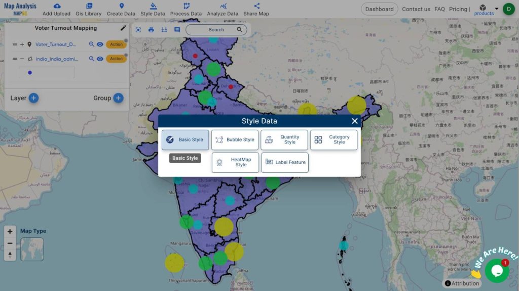 Uncover Voter Turnout Patterns With Bubble Style