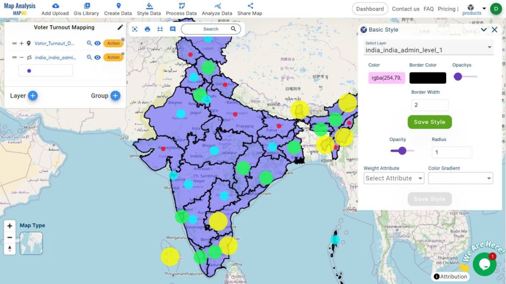 Uncover Voter Turnout Patterns With Bubble Style