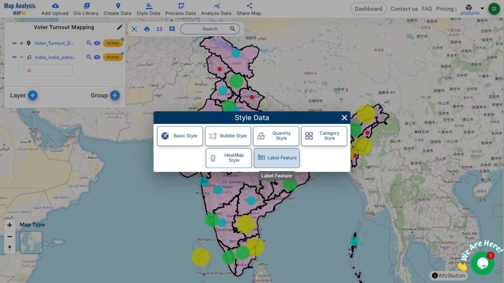 Uncover Voter Turnout Patterns With Bubble Style