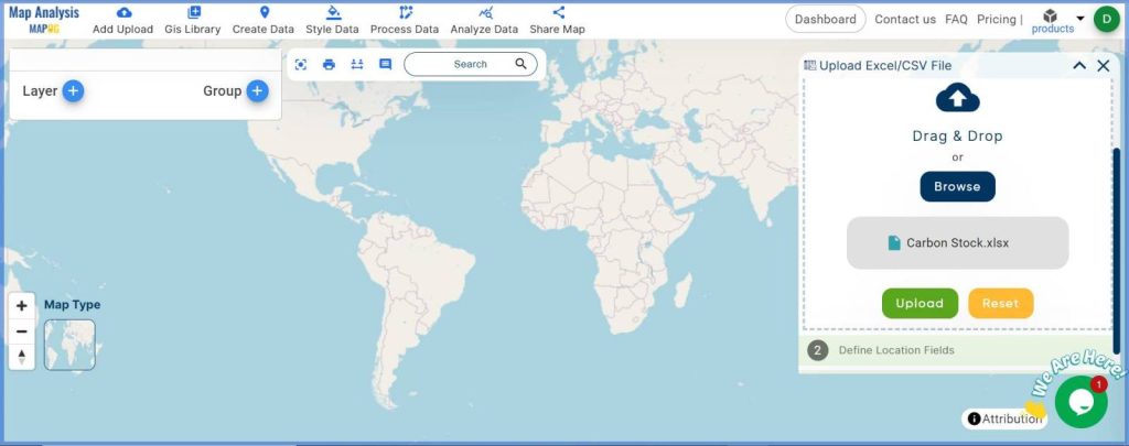 Carbon Stock Estimation Mapping