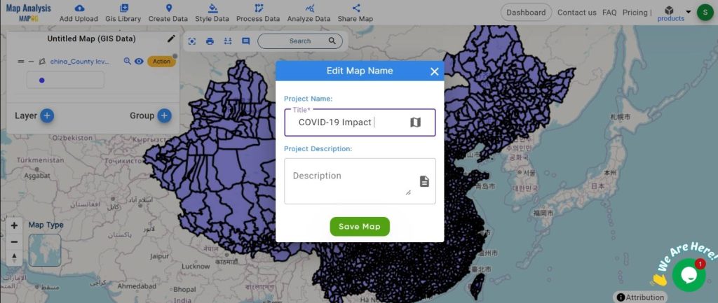 Mapping COVID-19 Impact:: project name