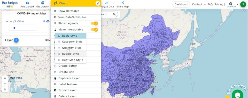 Mapping COVID-19 Impact:: style the data