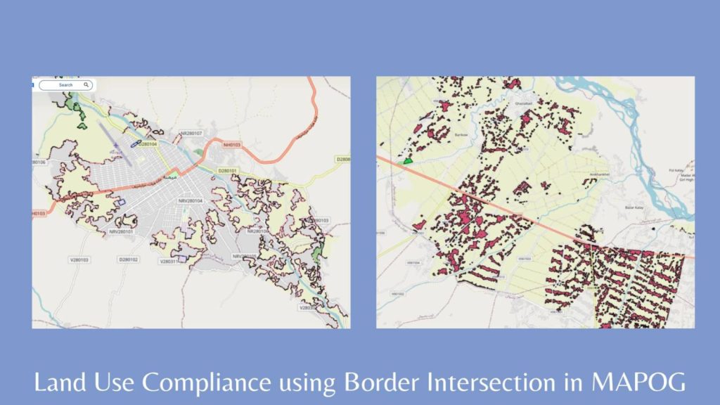 Land Use Compliance using Border Intersection