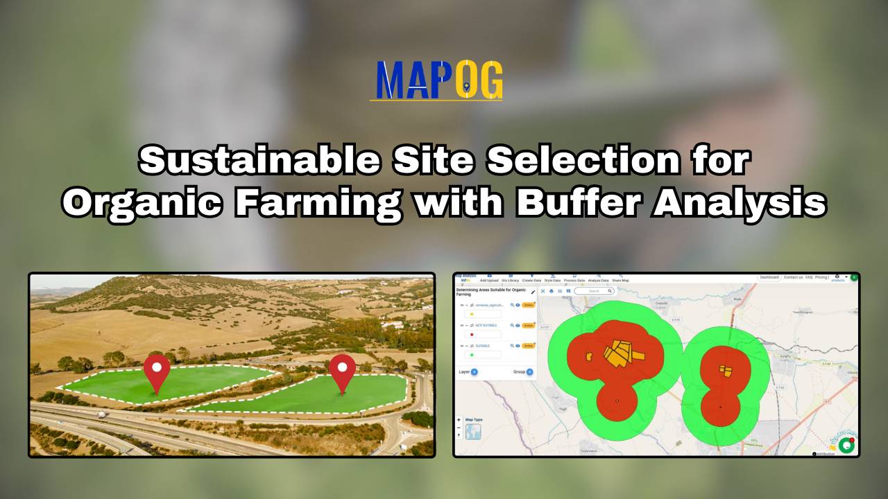 Sustainable Site Selection for Organic Farming with Buffer Analysis