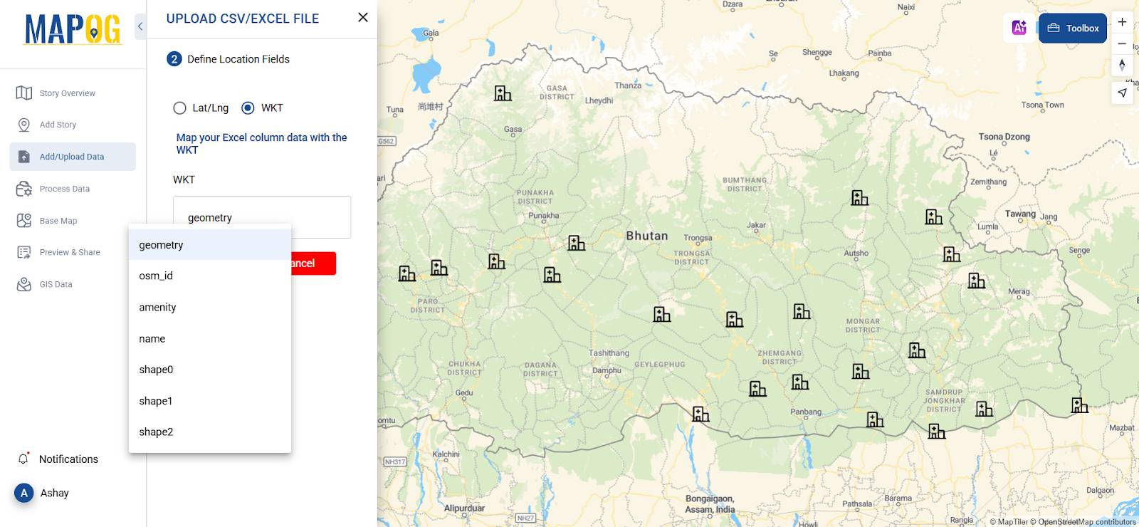 Geocode Excel Data into a Map