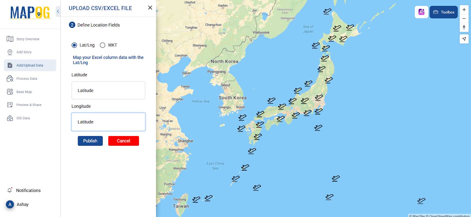 Geocode Excel Data into a Map